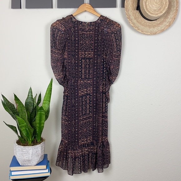 Ulla Johnson Aicha Silk Chiffon Dress - 6 - Picture 8 of 10